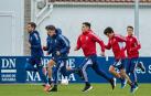 Los titulares completaron una sesión de recuperación en Tajonar