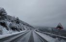 Fotos de la nieve en Navarra, en la Autovía del Pirineo en Izco. /