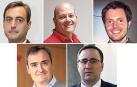 Igor Beguiristáin, director gerente de Lodisna; Peio Perochena Fagoaga, presidente de Tradisna; Miguel Suárez, director general de Tafatrans; Pablo Andueza Arta, gerente de Transportes Cruz, e Ignacio Orradre, secretario general de ANET