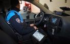 Presentación de los nuevos vehículos de Policía Municipal de Pamplona con ordenadores embarcables y cámaras de seguridad