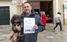 Tradicional celebración de San Antón con recogida de certificados por parte de las mascotas de Tudela.