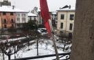 Alsasua, cubierta de nieve este jueves