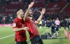 Dani Rodríguez celebra el gol ante el Celta en Son Moix