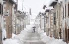Espinal, en el centro de la nieve, el pasado jueves