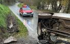 Accidente sin heridos en Baztan