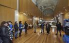 Visita de la comisión de asuntos sociales del Ayuntamiento de Pamplona al albergue de Jesús y María