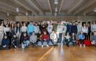 Los estudiantes que participaron en la Olimpiada, antes de comenzar las pruebas