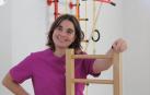 Sara Luqui, en su centro ubicado en el barrio de San Juan en Pamplona