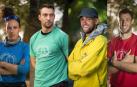 Los capitanes de los cuatro equipos del 'Conquis 2023': Aini, Jokin, Izeta y Seleta