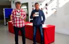 Atxu Ayerra (izda.) y Pedro Leralta ayer en la presentación