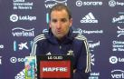 Arrasate, en su comparecencia de este viernes previa al partido ante el Espanyol en Barcelona