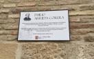 Placa colocada en la casa natal de Emilio Arrieta, ubicada en el nº 89 de la calle Mayor de Puente la Reina