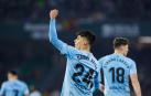 Gabri Veiga celebra uno de sus goles contra el Betis