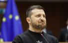 Volodomyr Zelensky en el Parlamento europeo