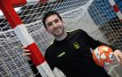 El capitán de Osasuna Magna, Roberto Martil, tras el último entrenamiento en el Pabellón Anaitasuna