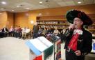 José Nieves España, de nombre artístico Joselito El Mariachi, en el Club de Jubilados San Pedro (en la Rochapea), donde actuó el viernes 3 de febrero