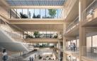 Recreación del interior del nuevo edificio de la Facultad de Ciencias de la Salud de la Universidad Pública de Navarra