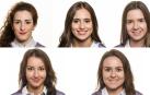 De izquierda a derecha, y de arriba abajo: Nuria Elorza, María Miguéliz García, Clara Martínez Mateo, Iranzu Íñigo Morrás y Irene Lastiri