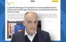 Javier Tebas durante las explicaciones del 'caso Negreira'