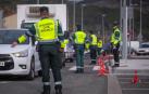 Agentes de la Guardia Civil en un control anterior en Navarra
