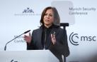 La vicepresidenta estadounidense Kamala Harris, en la conferencia de seguridad de Munich