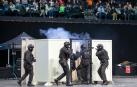 Jornada de puertas abiertas de la Policía foral en el Navarra Arena./