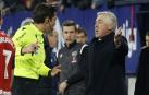 Ancelotti se dirige a Munuera Montero en el partido del sábado