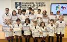 Acto de entrega de premios del certámen STEAM for Kids celebrado en la biblioteca de Miravalles-El Redín el viernes 17 de febrero