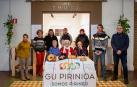 Representantes de la Mesa del Pirineo. Sentados, Amparo Viñuales, Mabel Cañada y Joxepe Irigarai