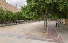 Inicio del Paseo del Queiles deTudela desde la calle Alberto Pelairea de la capìtal ribera.