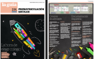 Portada y una de las páginas del suplemento de prematrícula escolar navarra para el curso 2023 – 2024