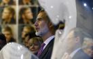 Felipe VI, durante su visita a la última edición de ARCO