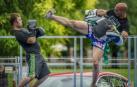 Ion Rodríguez, navarro referente en la disciplina de muaythai dirige las instalaciones de Fitbox Barañáin, situadas en la nave número 5 del Polígono Ronda Barañáin.