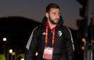 Moncayola, a la llegada de Osasuna a El Sadar