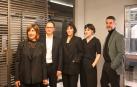 Loredana Persano (directora comercial Rimadesio), Juan Sagaseta (Gerente Sagaseta) y las interioristas Ana y Sara Sagaseta