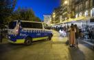 Una patrulla de Policía Municipal en la Plaza del Castillo