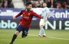 El Chimy Ávila celebra el gol de Abde que luego ha sido anulado