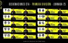 Designaciones arbitrales para la jornada 25