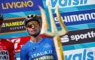 Roglic, antes de iniciar la última etapa de la Tirreno-Adriático