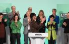 Laura Aznal, durante el acto de presentación de la lista de EH Bildu al Parlamento de Navarra