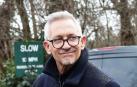 Gary Lineker a la salida de su vivienda en Londres