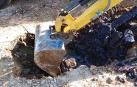 Vídeo de vertido de combustible bajo la campa del Santo Sepulcro de Estella