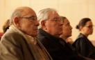 Fèlix Millet (primero por la izquierda), durante una de las jornadas del juicio por el saqueo del Palau