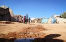 Niños en un campo de refugiados de Siria, donde se produjo uno de los últimos brotes de cólera en septiembre de 2022.