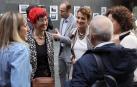 Induráin y Chivite, minutos antes del comienzo del pleno de este jueves