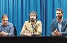 José Ramón de la Morena, Daniel Ramírez y Carlos Cuéllar, el 16 de marzo en Madrid