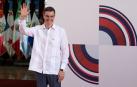 El presidente del Gobierno, Pedro Sánchez, posa a su llegada a la XXVIII Cumbre Iberoamericana de Jefes de Estado y de Gobierno, a 25 de marzo de 2023, en Santo Domingo