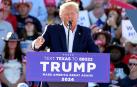 Donald Trump, en su mitin en Waco (Texas)