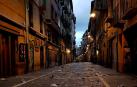 Aspecto que presentaba la calle Estafeta este fin de semana