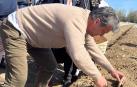 El chef y empresario gastronómico Carles Abellán, en la primera cata del espárrago de Navarra, este martes en Villafranca